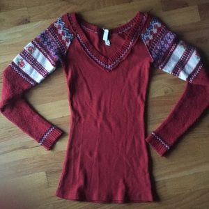 Free people sweater/thermal